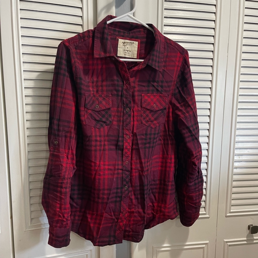 Plaid button shirt